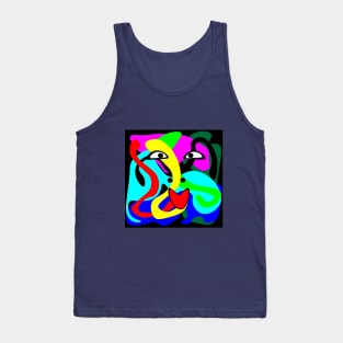 abstract face Tank Top